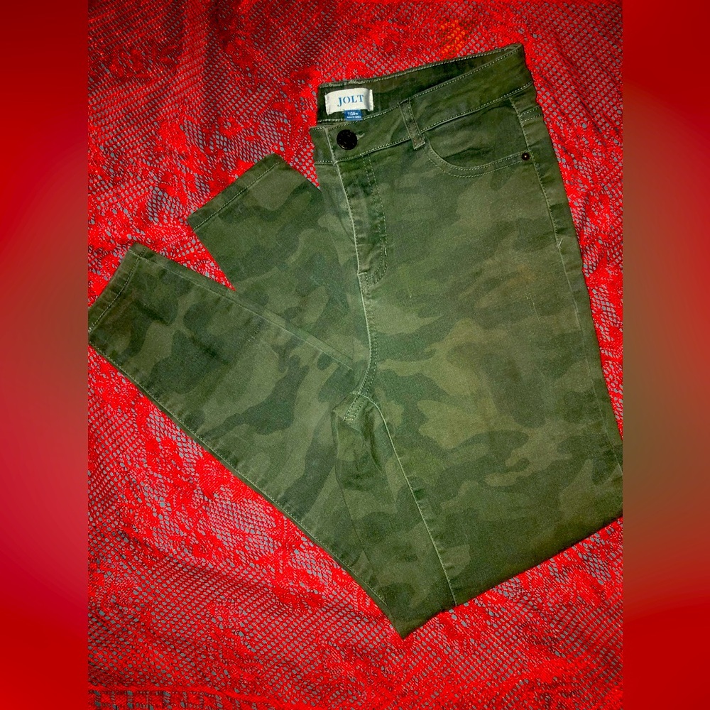 JOLT camo highrise jeans